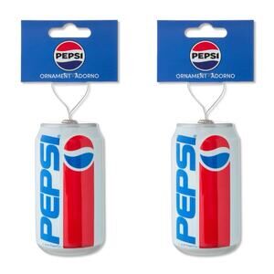Pepsi Retro 1990 Decoupage Christmas Holiday Can Ornament New Lot of 2